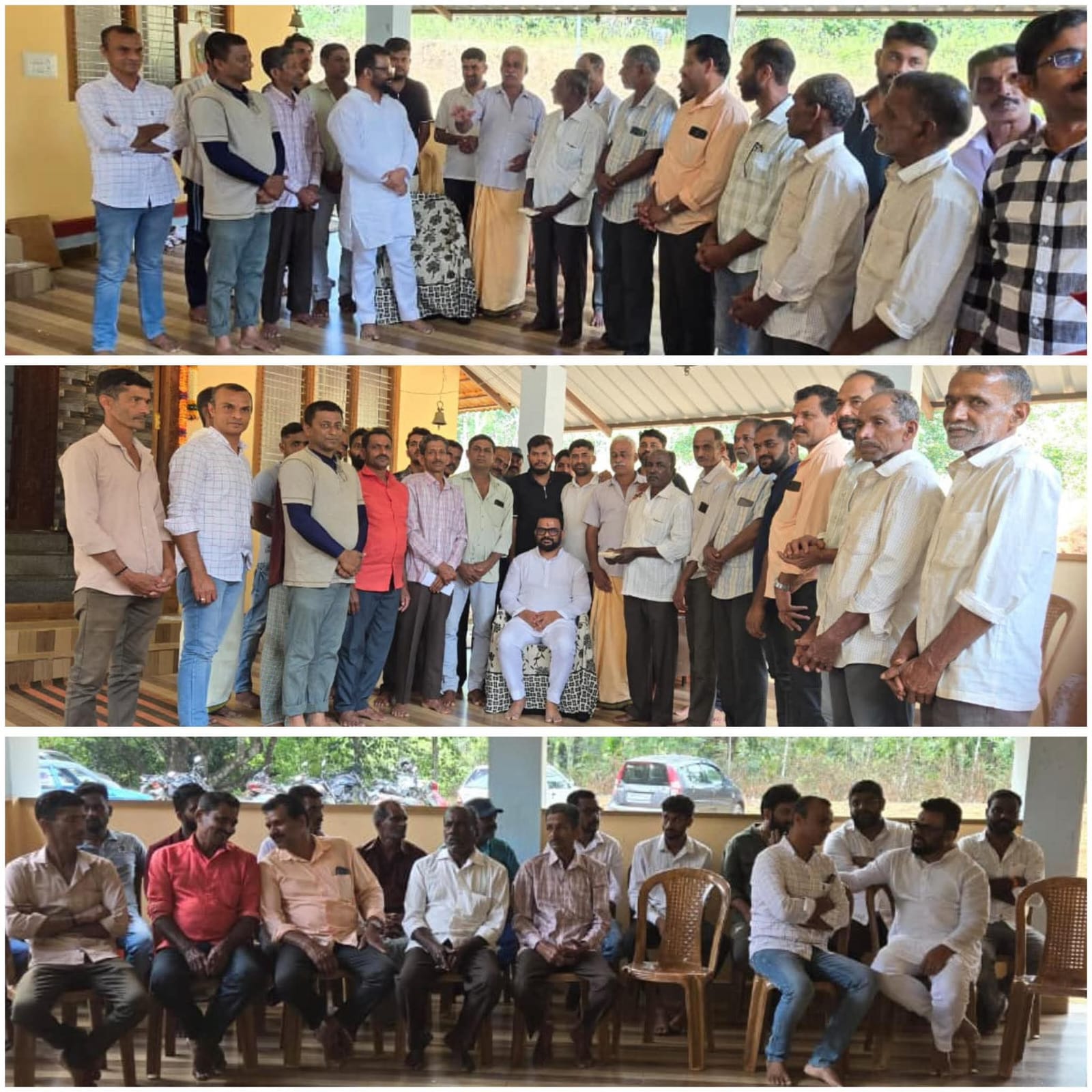 ಕೊಪ್ಪ ತಾಲ್ಲೂಕು ಗುಣವಂತಿ ಗ್ರಾಮದ ಉರುಮಕ್ಕಿ ಶ್ರೀ ದುರ್ಗಾಪರಮೇಶ್ವರಿ ದೇವಸ್ಥಾನಕ್ಕೆ ಭೇಟಿ - ರೈತರೊಂದಿಗೆ ಸ್ಥಳೀಯ ಸಮಸ್ಯೆಗಳ ಕುರಿತು ಚರ್ಚೆ