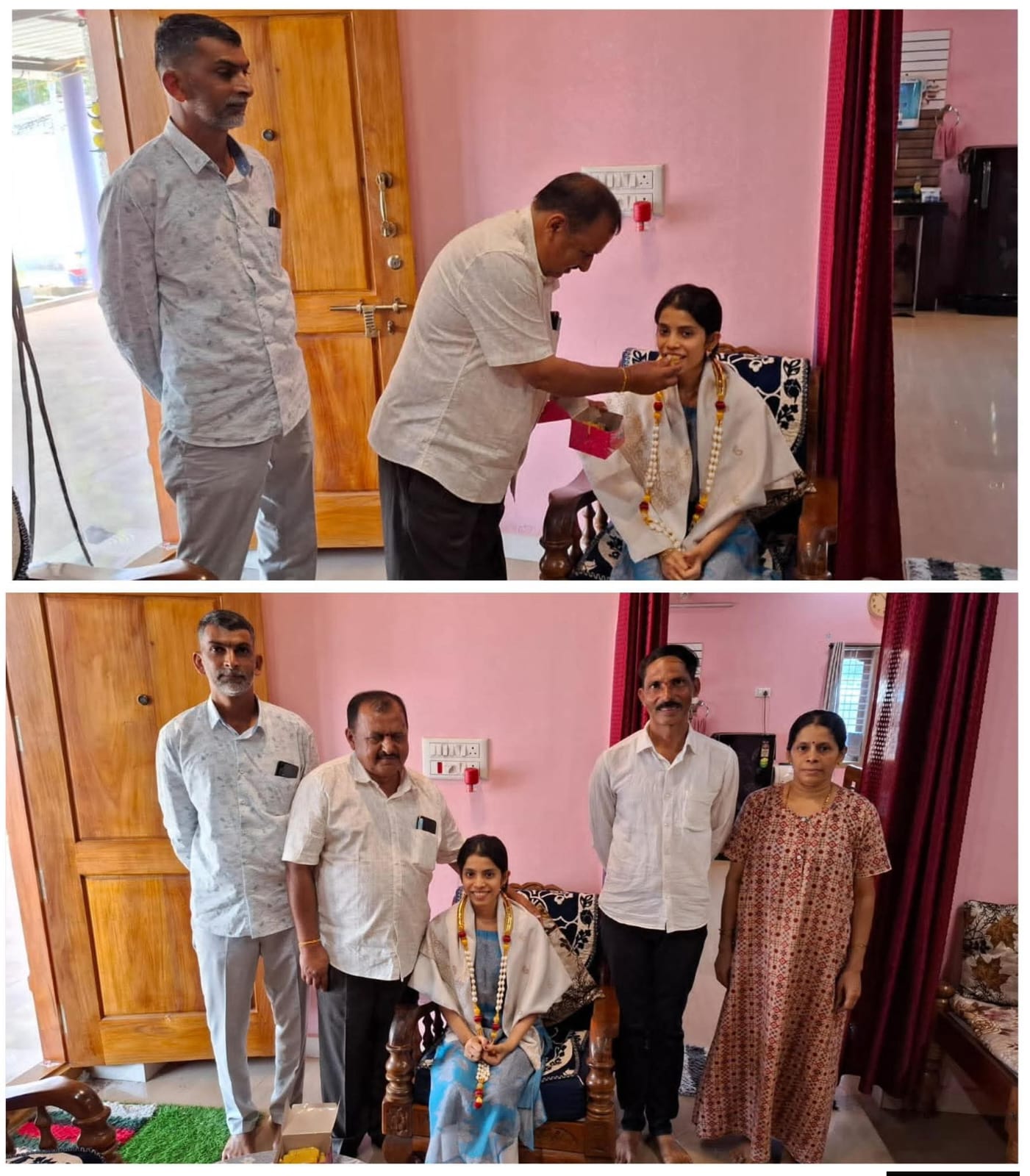 ದ್ವಿತೀಯ ಪಿಯುಸಿ ಪರೀಕ್ಷೆಯಲ್ಲಿ ರಾಜ್ಯಕ್ಕೆ 10ನೇ ಸ್ಥಾನ - ಶೃಂಗೇರಿ ಕ್ಷೇತ್ರ ರೈತ ಒಕ್ಕೂಟದ ವತಿಯಿಂದ ಅಭಿನಂದನೆ